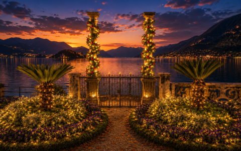 A Villa Monastero per Natale nuovi allestimenti: debutta il “sogno di luce”