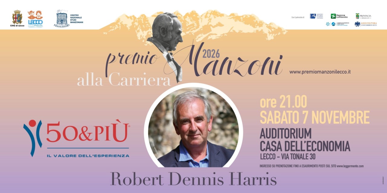 Lecco è in attesa di Robert Harris: il Premio Manzoni alla Carriera il 7 novembre
